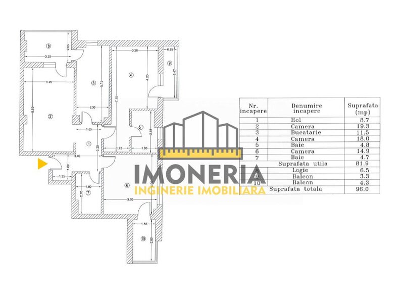 1 Decembrie, 1 km metrou, 3 camere decomandat, 0% comision, optional parcare/boxa.